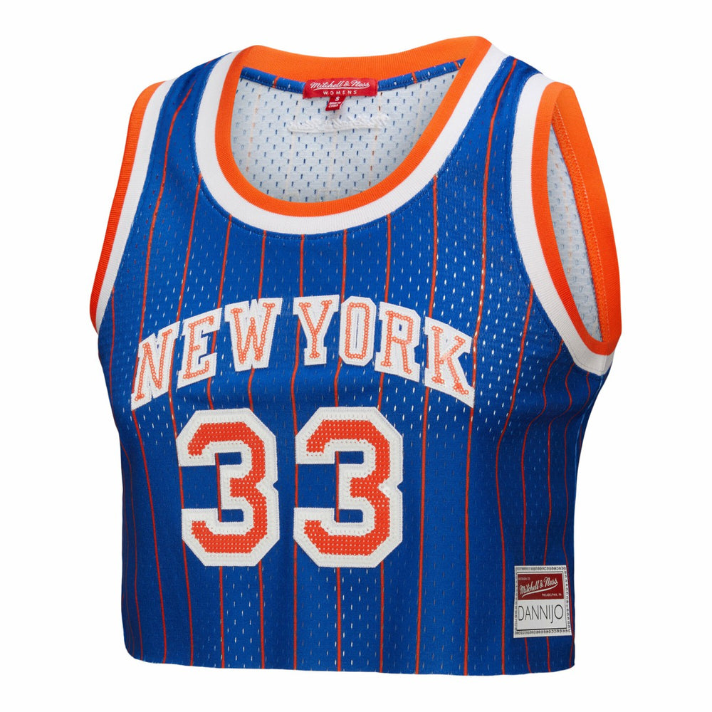 Patrick Ewing New York Knicks x DANNIJO Women's Fashion Cropped Basketball Jersey On Sale