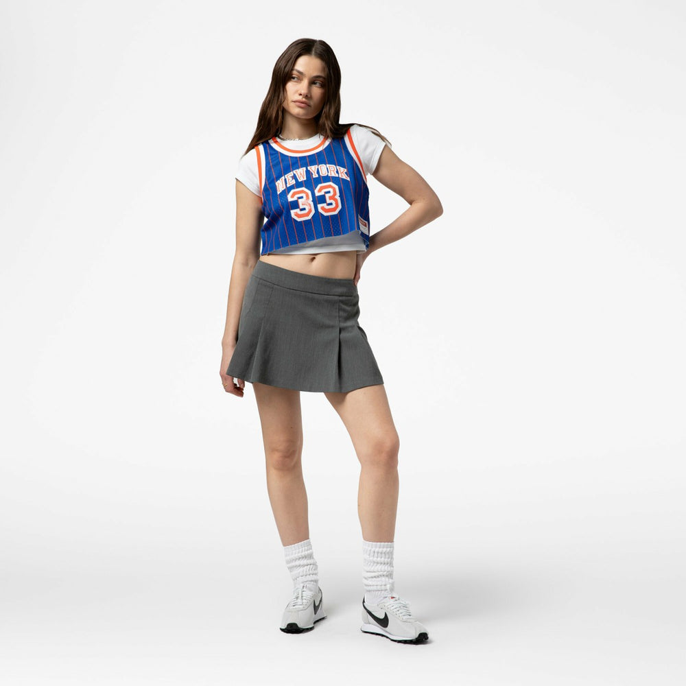 Patrick Ewing New York Knicks x DANNIJO Women's Fashion Cropped Basketball Jersey On Sale