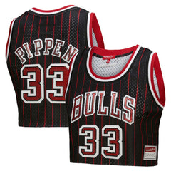 Scottie Pippen Chicago Bulls x DANNIJO Women's Fashion Cropped Basketball Jersey sale On Sale