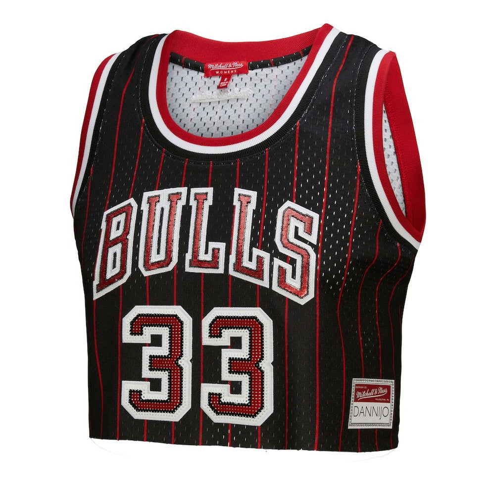Scottie Pippen Chicago Bulls x DANNIJO Women's Fashion Cropped Basketball Jersey sale On Sale