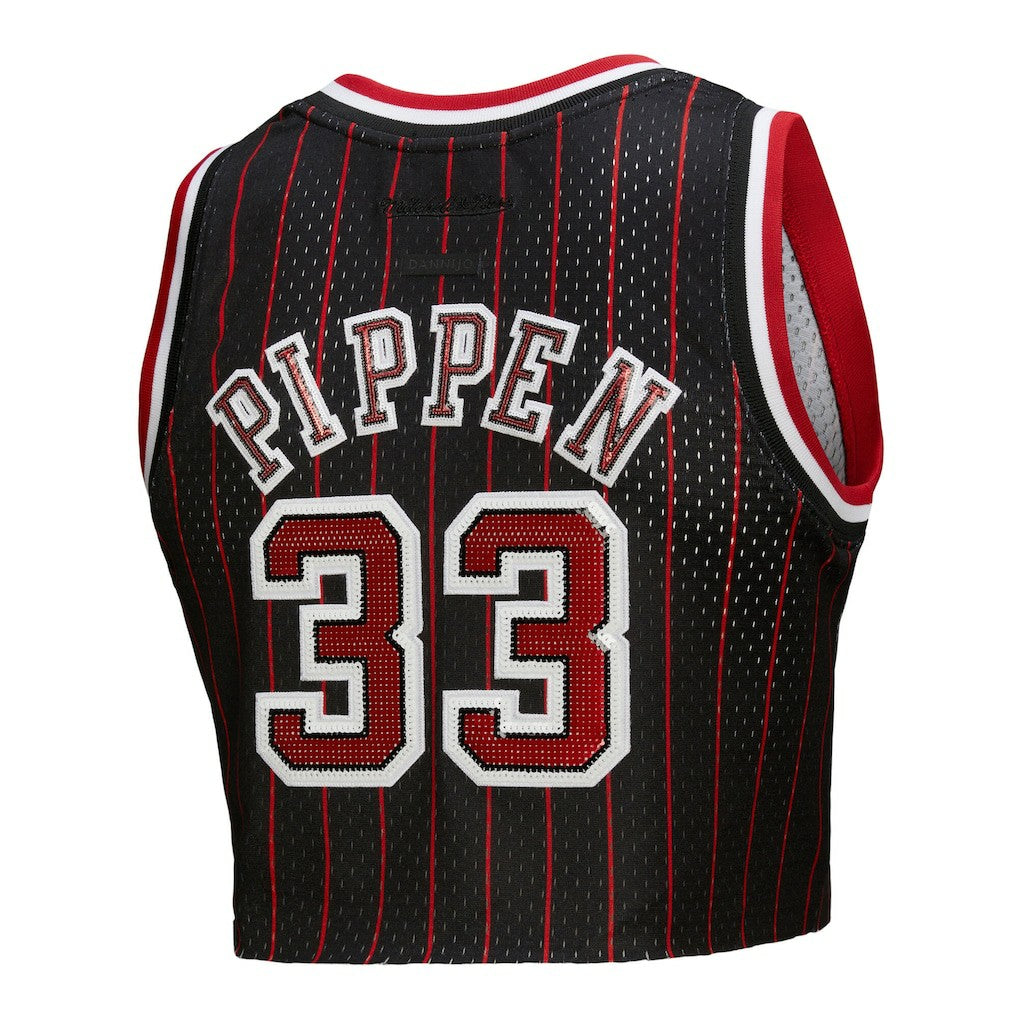 Scottie Pippen Chicago Bulls x DANNIJO Women's Fashion Cropped Basketball Jersey sale On Sale