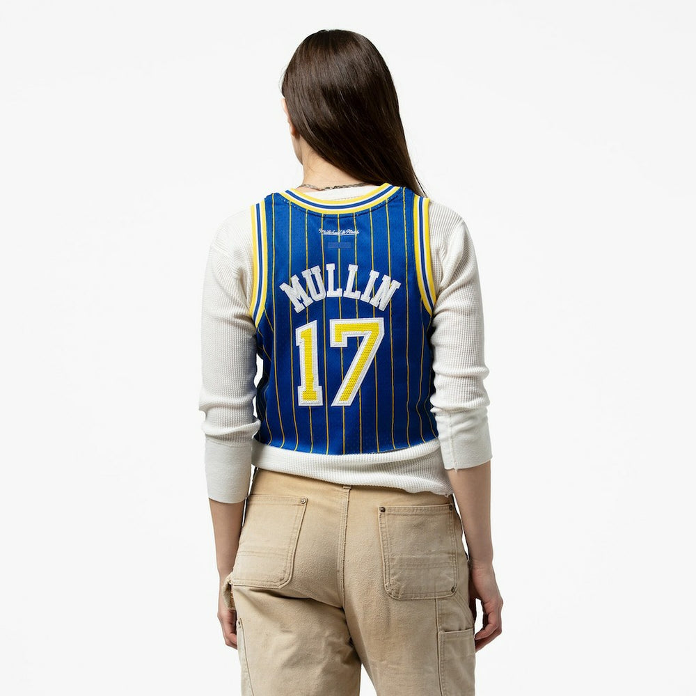 Chris Mullin Golden State Warriors x DANNIJO Women's Fashion Cropped Basketball Jersey sale On Sale