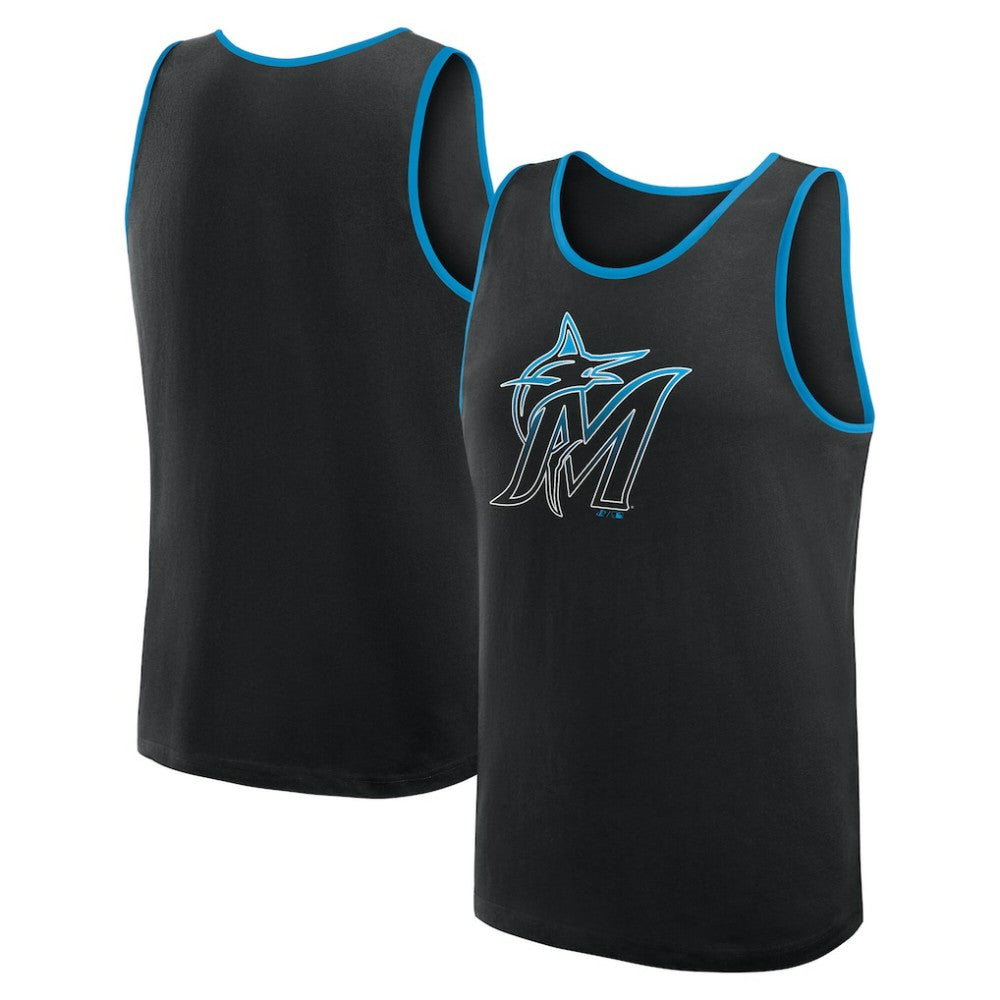 Miami Marlins Logo Athletic Unmatched Success Tank Top | MLB New