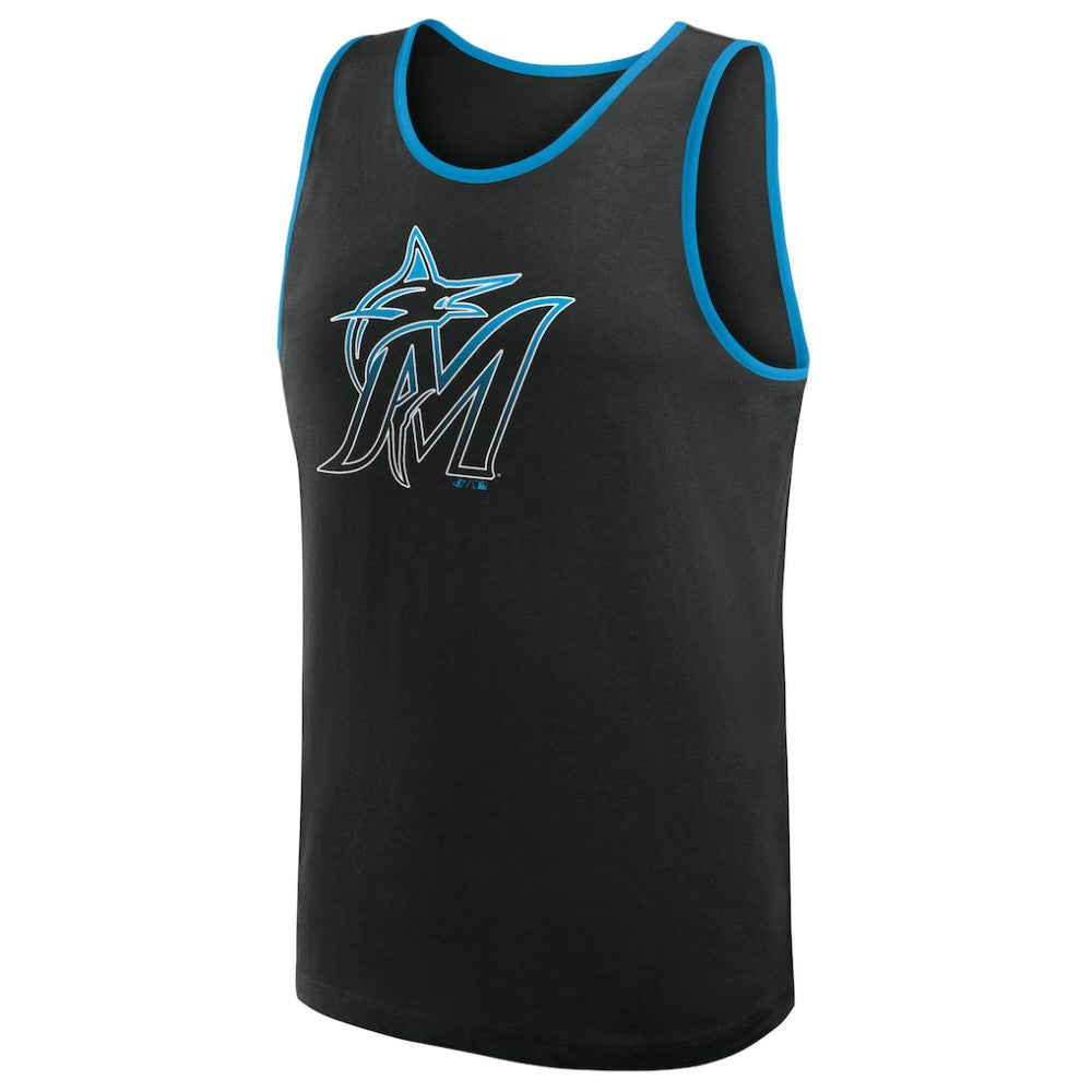 Miami Marlins Logo Athletic Unmatched Success Tank Top | MLB New