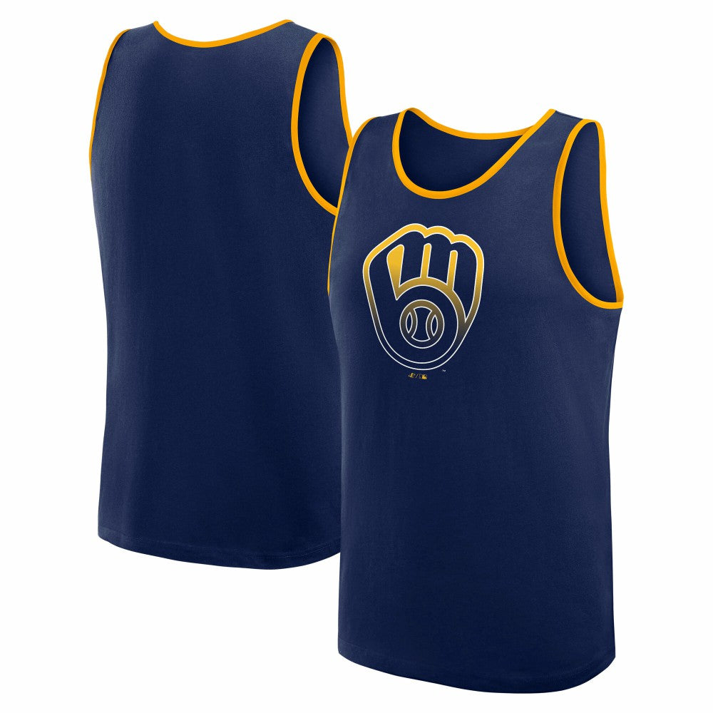 Milwaukee Brewers Logo Athletic Unmatched Success Tank Top | MLB Outlet