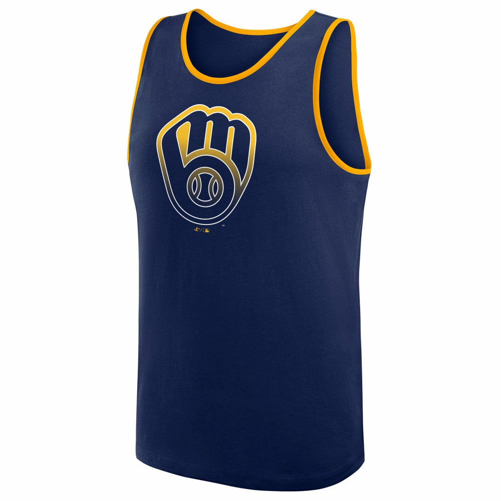 Milwaukee Brewers Logo Athletic Unmatched Success Tank Top | MLB Outlet