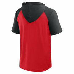 Cincinnati Reds Logo Athletic Prime Raglan Short Sleeve Hoodie T-Shirt | MLB Near me
