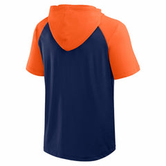 Houston Astros Logo Athletic Prime Raglan Short Sleeve Hoodie T-Shirt | MLB Online