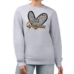 Pittsburgh Penguins G-III 4Her by Carl Banks Women's Animal Print Heart Fleece Pullover Sweatshirt Online