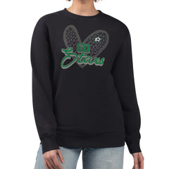 Dallas Stars G-III 4Her by Carl Banks Women's Animal Print Heart Fleece Pullover Sweatshirt On Sale