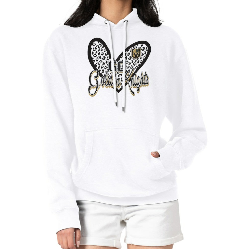 Vegas Golden Knights G-III 4Her by Carl Banks Women's Animal Print Heart Fleece Pullover Hoodie Discount