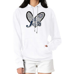 Winnipeg Jets G-III 4Her by Carl Banks Women's Animal Print Heart Fleece Pullover Hoodie On Sale