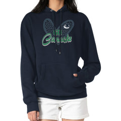 Vancouver Canucks G-III 4Her by Carl Banks Women's Animal Print Heart Fleece Pullover Hoodie For Sale