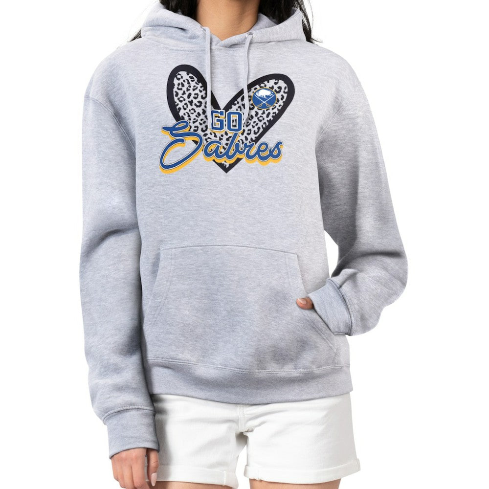 Buffalo Sabres G-III 4Her by Carl Banks Women's Animal Print Heart Fleece Pullover Hoodie Discount