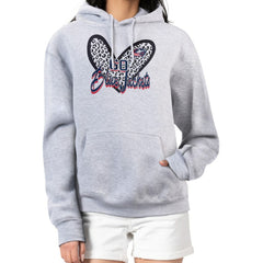 Columbus Blue Jackets G-III 4Her by Carl Banks Women's Animal Print Heart Fleece Pullover Hoodie Outlet