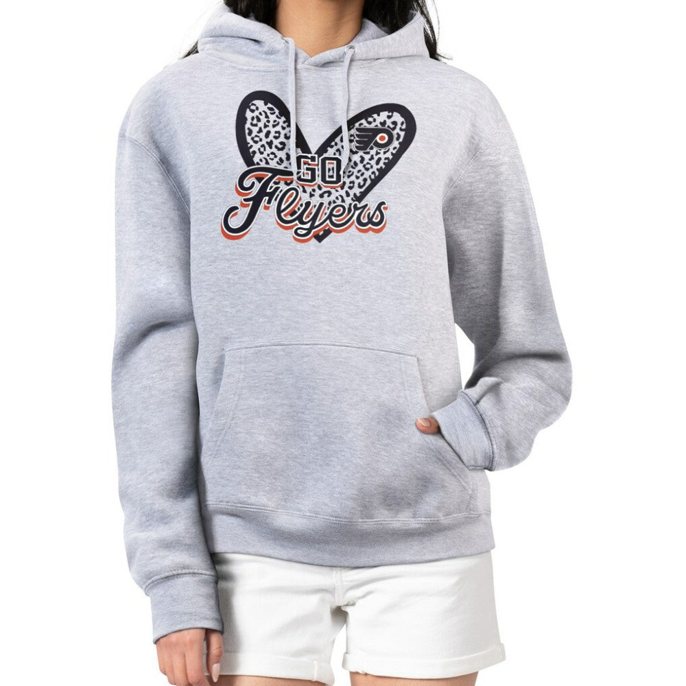 Philadelphia Flyers G-III 4Her by Carl Banks Women's Animal Print Heart Fleece Pullover Hoodie Online