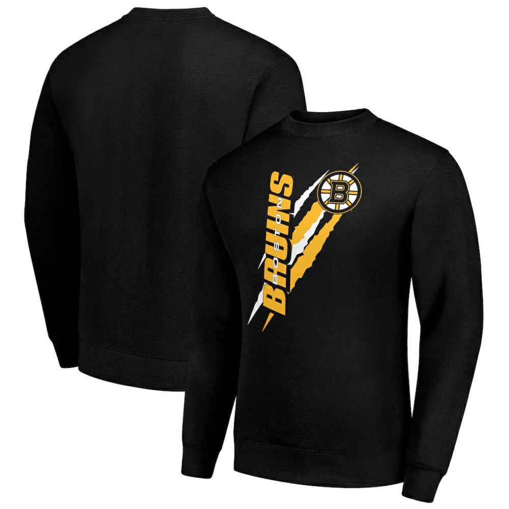 Boston Bruins Starter Color Scratch Pullover Sweatshirt Outlet