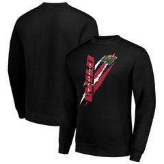 Minnesota Wild Starter Color Scratch Pullover Sweatshirt Discount