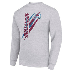 Colorado Avalanche Starter Color Scratch Pullover Sweatshirt Sale