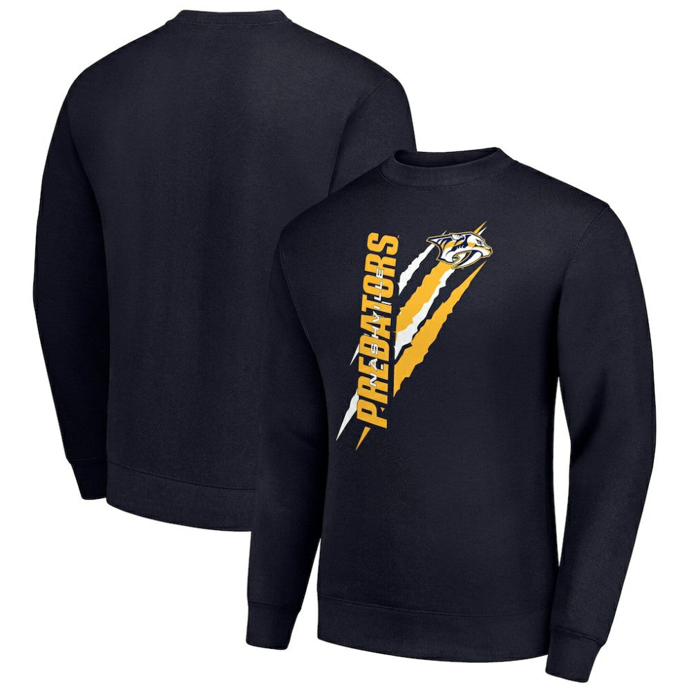 Nashville Predators Starter Color Scratch Pullover Sweatshirt For Sale