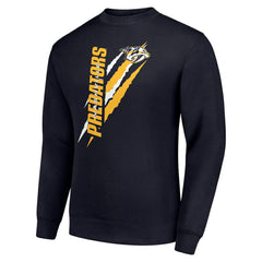 Nashville Predators Starter Color Scratch Pullover Sweatshirt For Sale