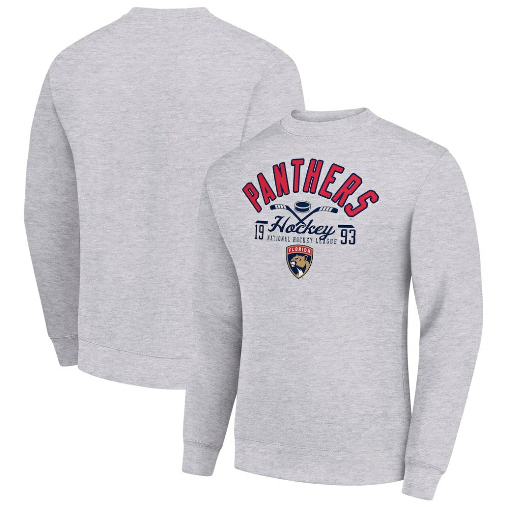 Florida Panthers Starter Stick And Puck Logo Fleece Pullover Sweatshirt On Sale