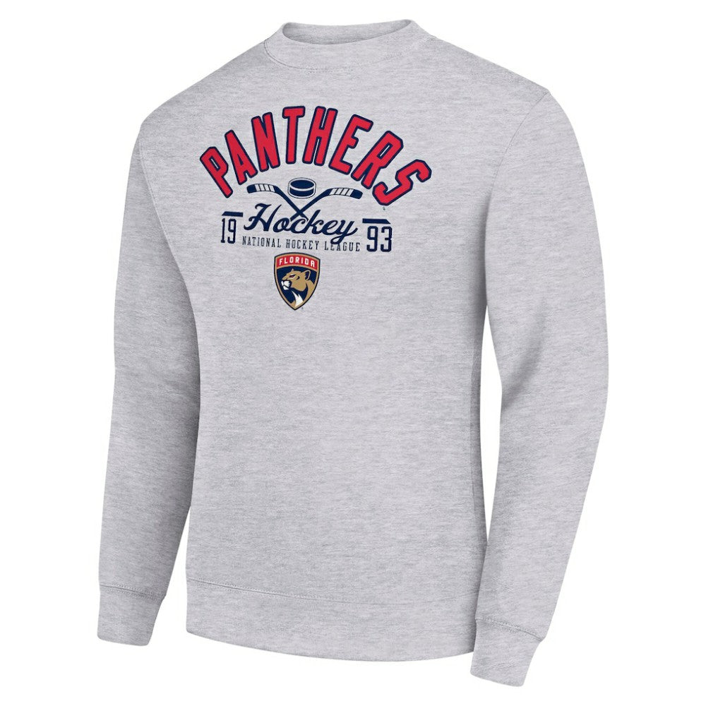 Florida Panthers Starter Stick And Puck Logo Fleece Pullover Sweatshirt On Sale