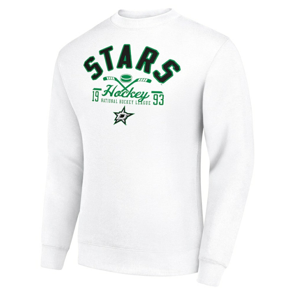 Dallas Stars Starter Stick And Puck Logo Fleece Pullover Sweatshirt Outlet