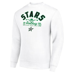 Dallas Stars Starter Stick And Puck Logo Fleece Pullover Sweatshirt Outlet