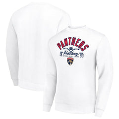 Florida Panthers Starter Stick And Puck Logo Fleece Pullover Sweatshirt Sale