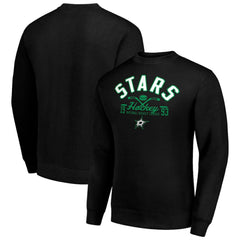 Dallas Stars Starter Stick And Puck Logo Fleece Pullover Sweatshirt On Sale