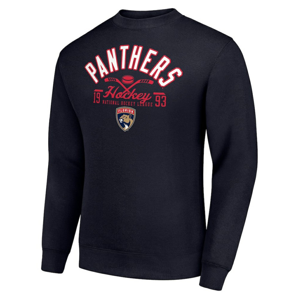 Florida Panthers Starter Stick And Puck Logo Fleece Pullover Sweatshirt For Sale