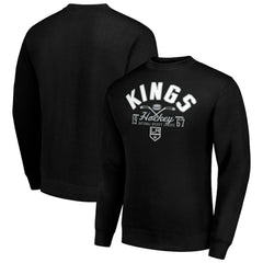 Los Angeles Kings Starter Stick And Puck Logo Fleece Pullover Sweatshirt Online