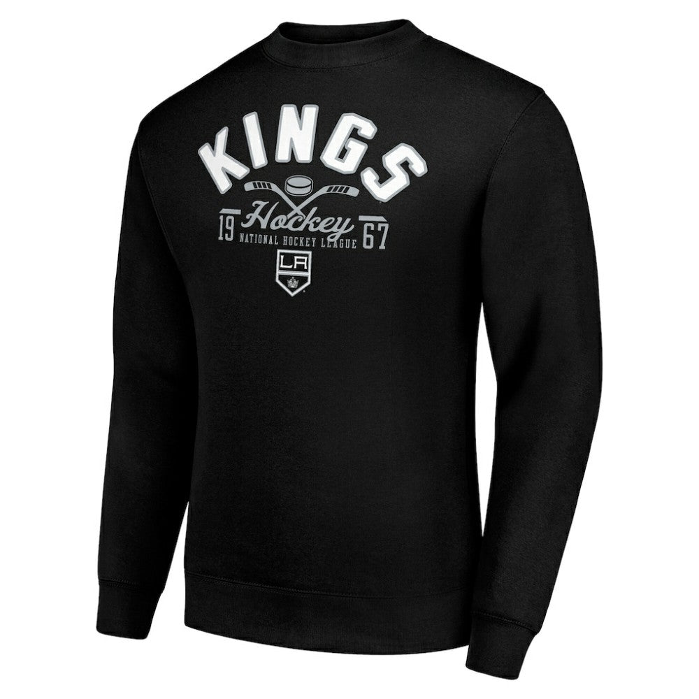 Los Angeles Kings Starter Stick And Puck Logo Fleece Pullover Sweatshirt Online