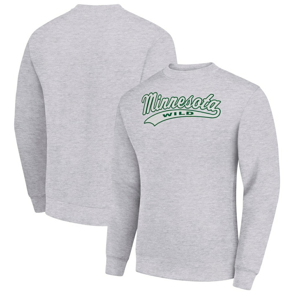 Minnesota Wild Starter  Tailsweep City Pullover Sweatshirt Outlet