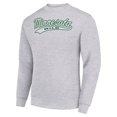 Minnesota Wild Starter  Tailsweep City Pullover Sweatshirt Outlet