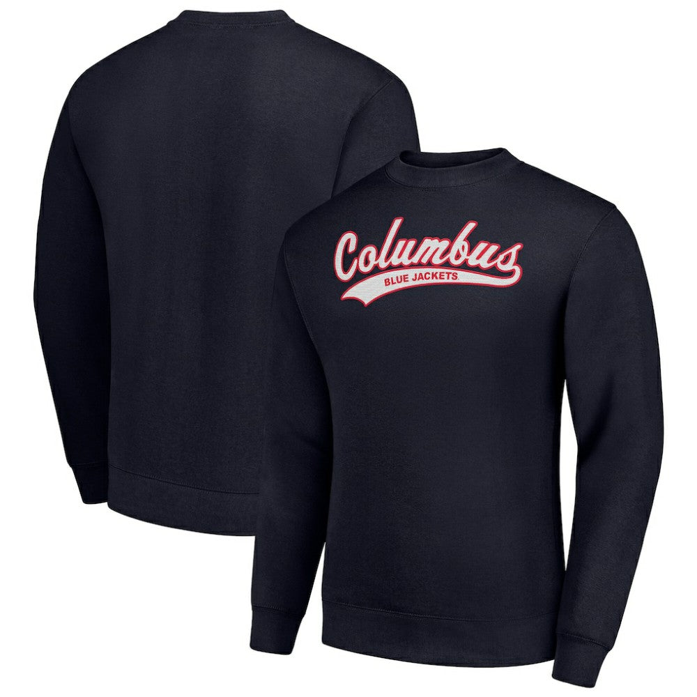 Columbus Blue Jackets Starter  Tailsweep City Pullover Sweatshirt On Sale