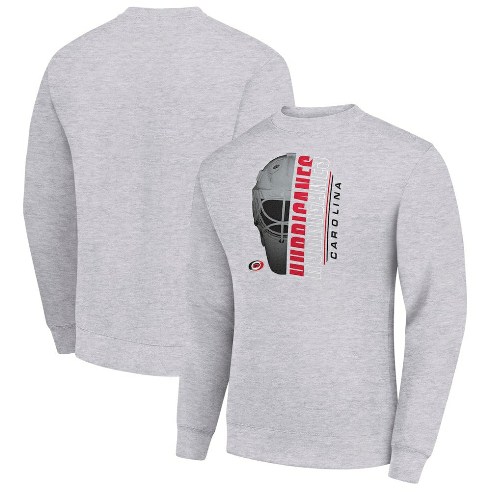 Carolina Hurricanes Starter  Half Helmet Team Logo Pullover Sweatshirt Discount