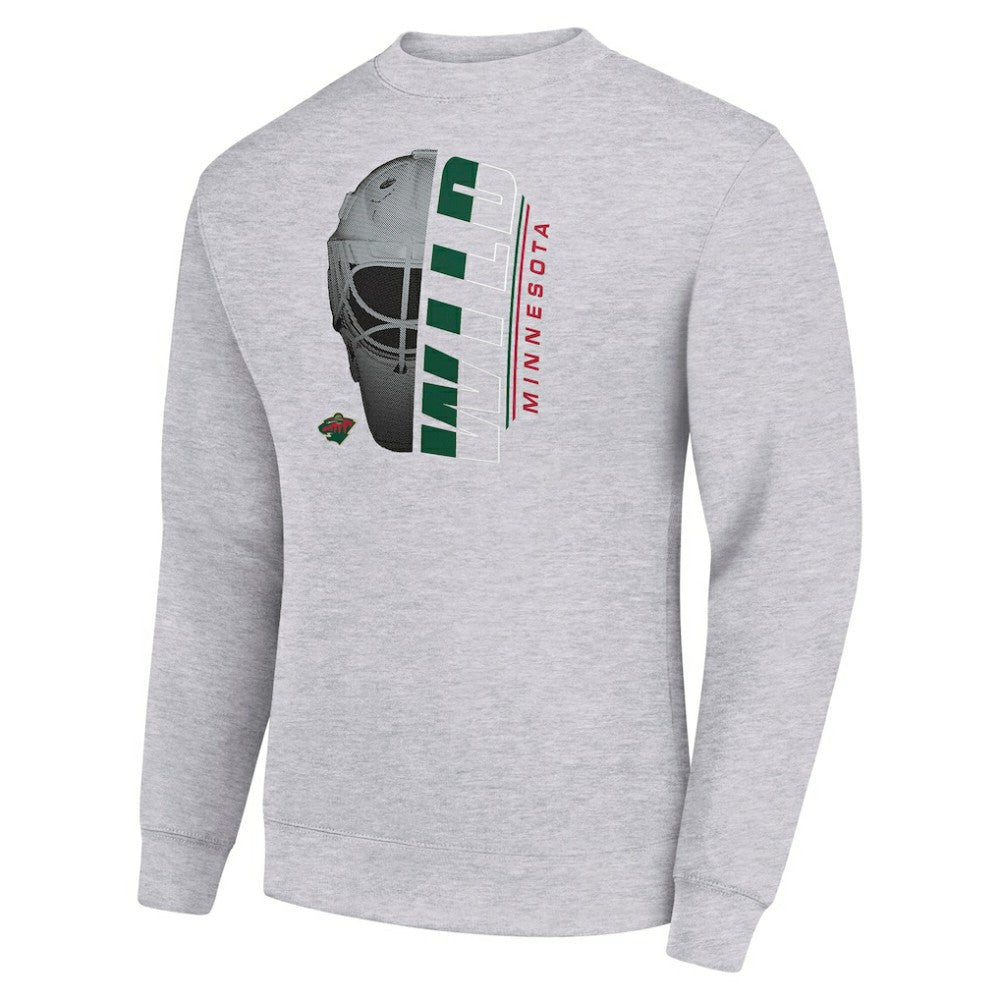 Minnesota Wild Starter  Half Helmet Team Logo Pullover Sweatshirt Online