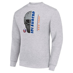 New York Islanders Starter  Half Helmet Team Logo Pullover Sweatshirt Outlet