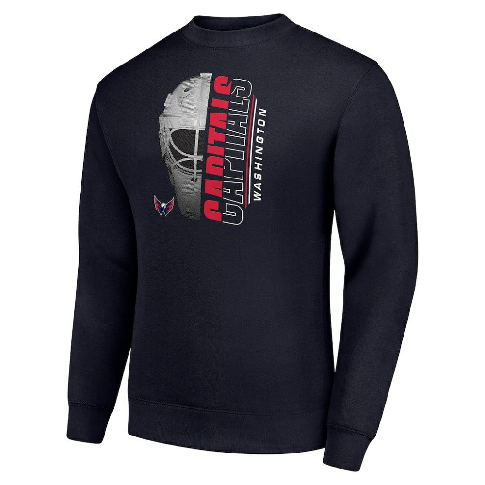 Washington Capitals Starter  Half Helmet Team Logo Pullover Sweatshirt On Sale