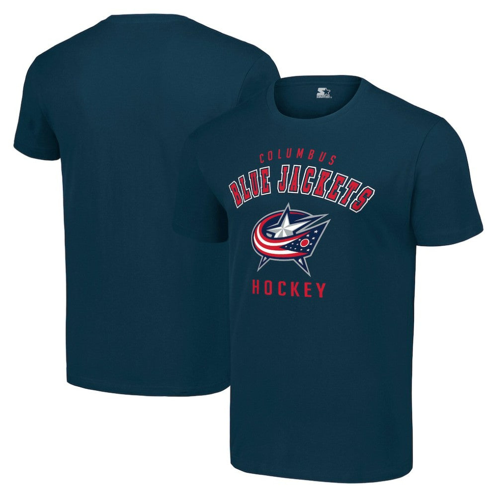 Columbus Blue Jackets Starter Logo T-Shirt On Sale
