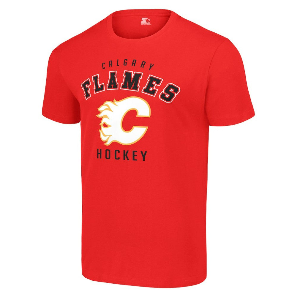 Calgary Flames Starter Logo T-Shirt For Sale