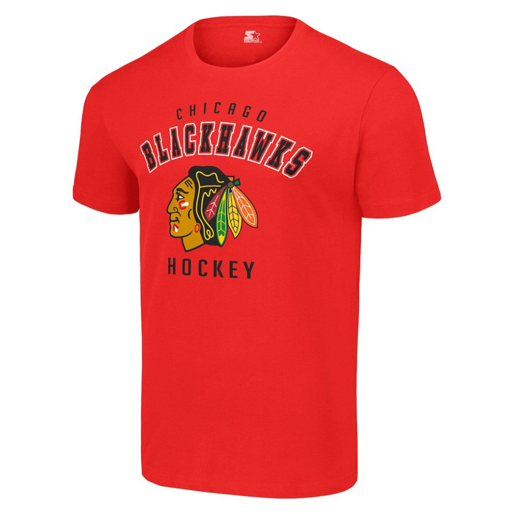 Chicago Blackhawks Starter Logo T-Shirt Discount