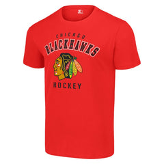Chicago Blackhawks Starter Logo T-Shirt Discount