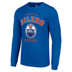 Edmonton Oilers Starter Logo Long Sleeve T-Shirt For Sale
