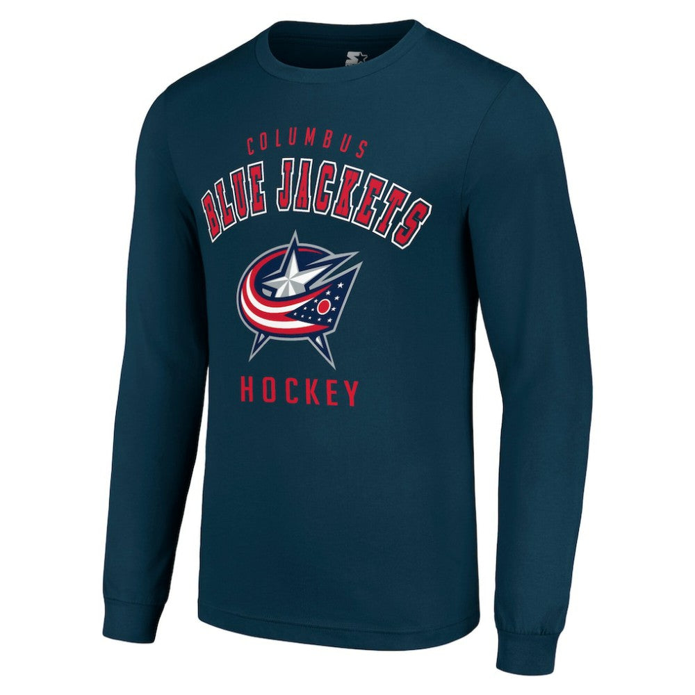 Columbus Blue Jackets Starter Logo Long Sleeve T-Shirt Sale