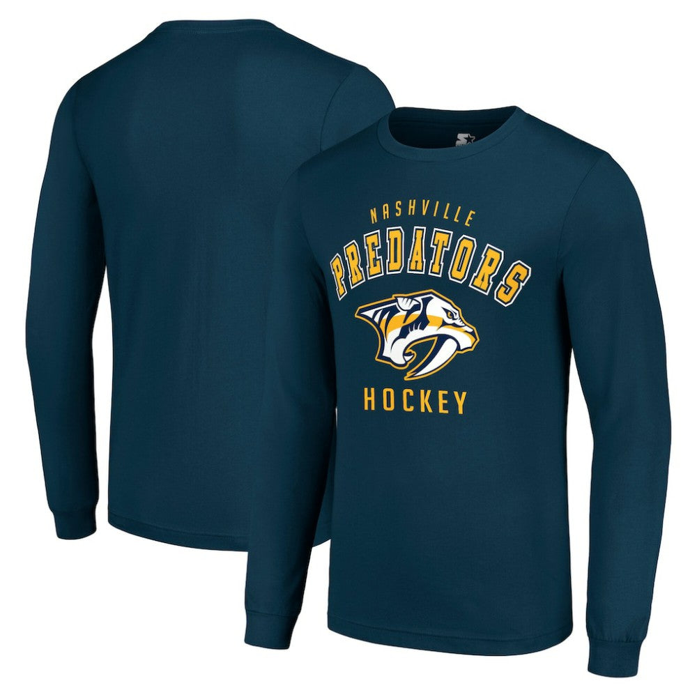 Nashville Predators Starter Logo Long Sleeve T-Shirt For Sale