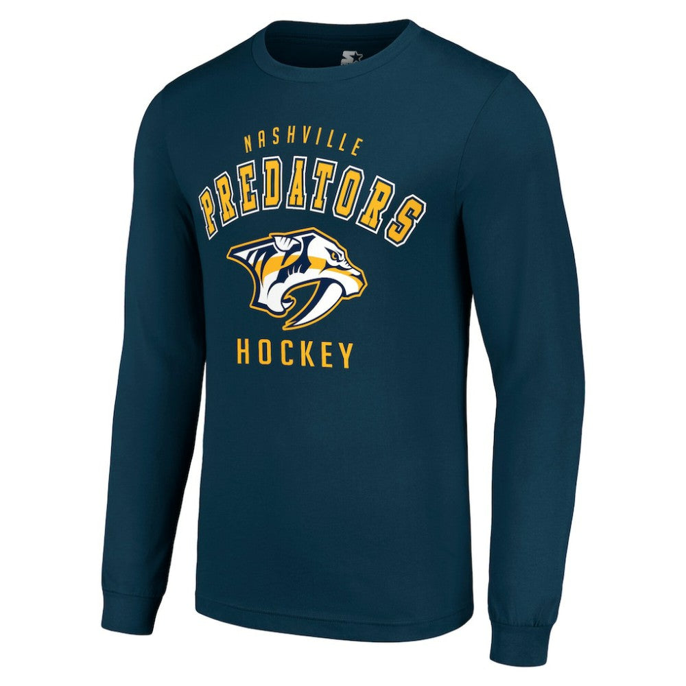 Nashville Predators Starter Logo Long Sleeve T-Shirt For Sale