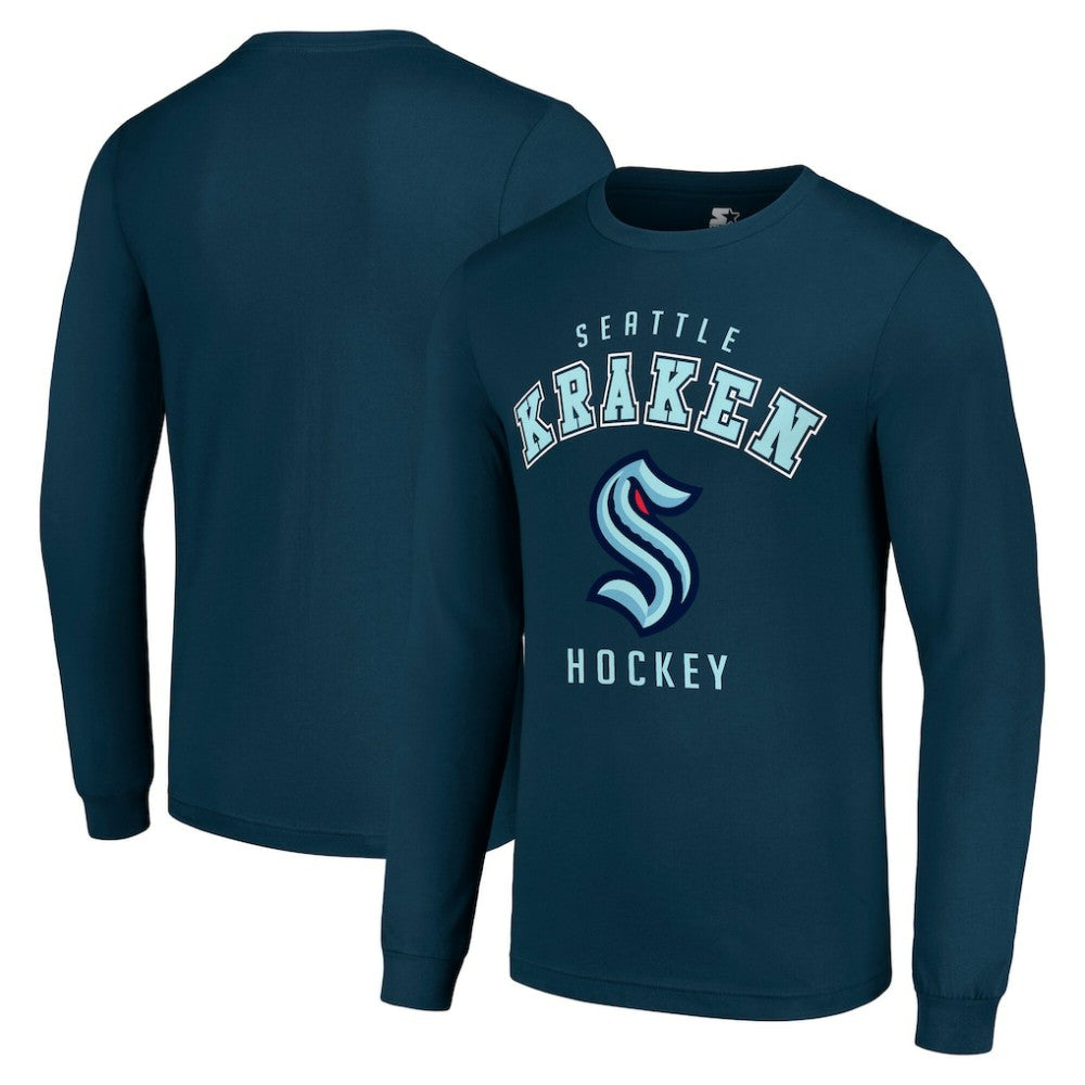 Seattle Kraken Starter Logo Long Sleeve T-Shirt Sale